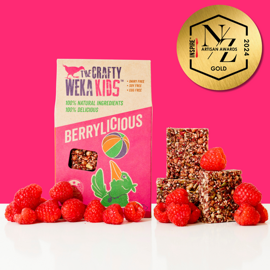 25x Berrylicious Flavour Kids Bite Size Snack Bars (5x packs of 5)